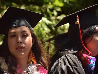 Student graduating.