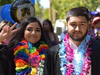 Two happy graduates.