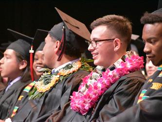 Student graduating.