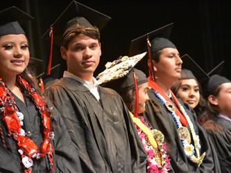 Student graduating.