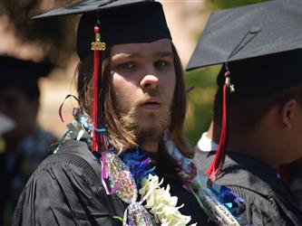 Student graduating.