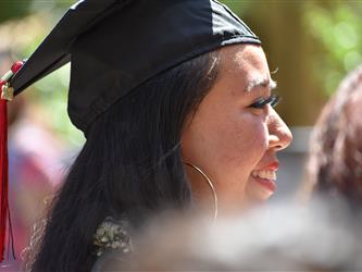 Student graduating.