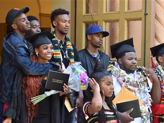 A group of students posing for a photo.