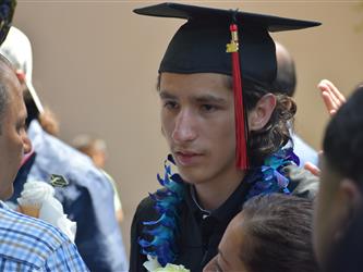 Student graduating.