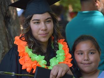 Student graduating.